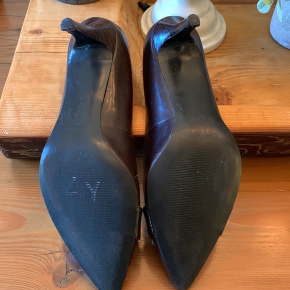 Nine West brown heels. Size 7.5M. 3” heel - Picture 6 of 6